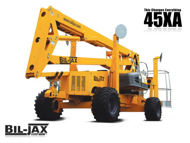 Rental store for 45 foot articulated biljax lift in Tri-County Area