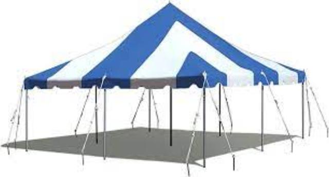 Rental store for canopy 20x20 blue and white in Tri-County Area