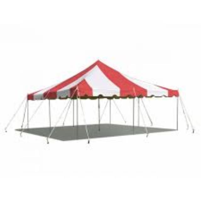 Where to find canopy 20x20 red and white in Chesterland